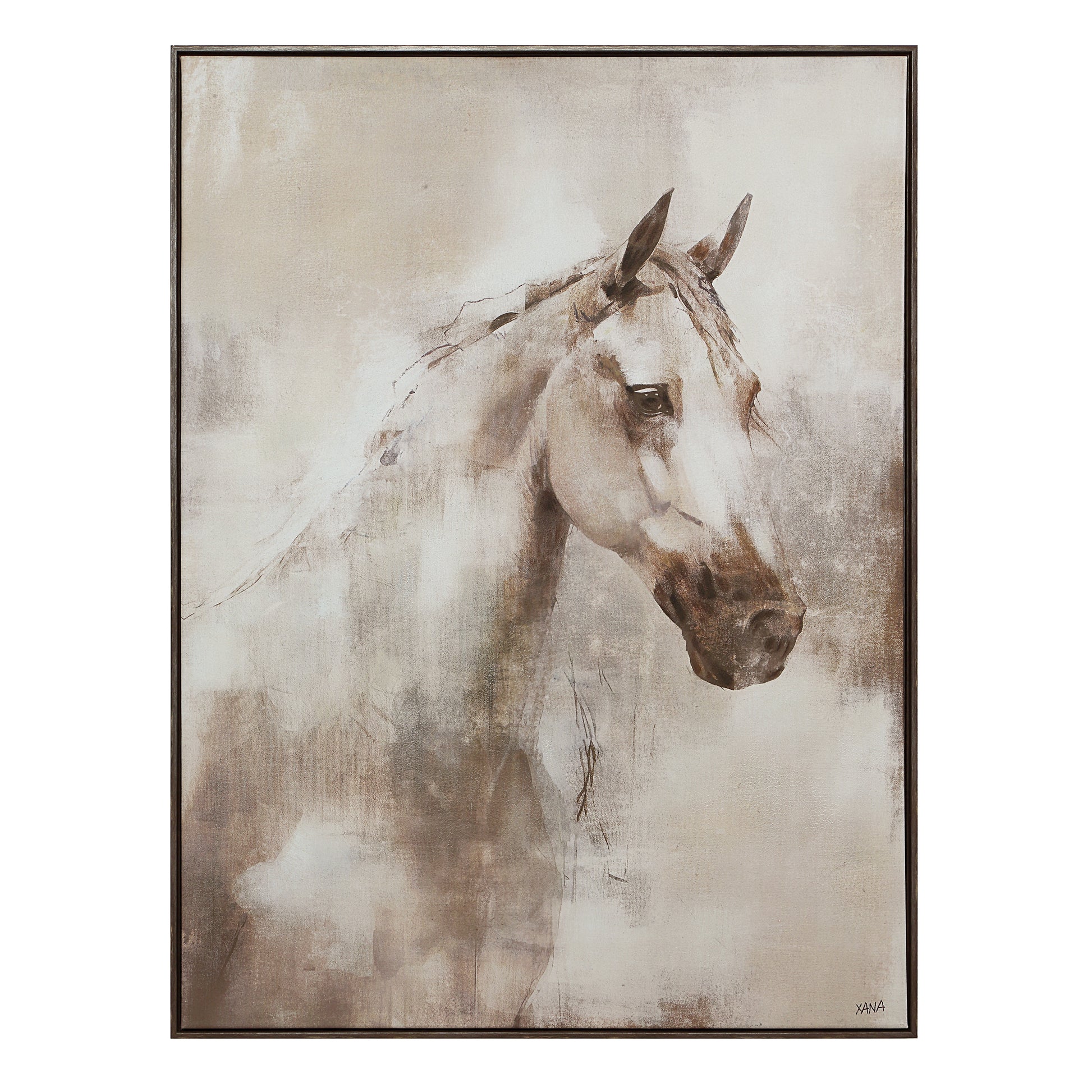 Jaxon 48" H x 36" W Canvas Art, Brown-Canvas Art-DECOROLALA
