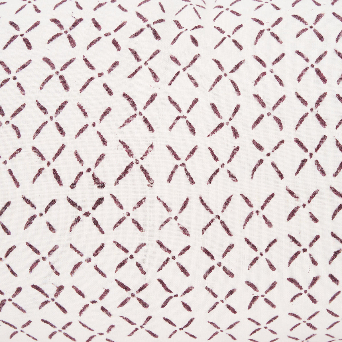Jayden Cream Merlot Print Linen Lumbar Pillow Cover (min order qty 2)-Decorative Pillows-DECOROLALA