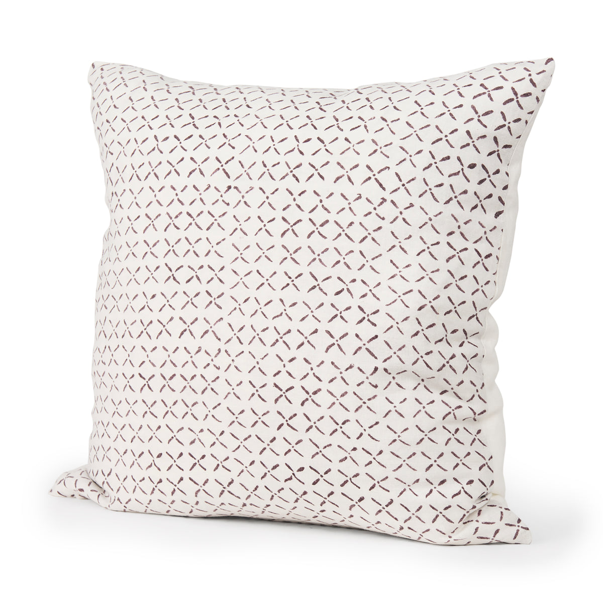 Jayden Cream Linen Pillow Cover Merlot Print (min order qty 2)-Decorative Pillows-DECOROLALA