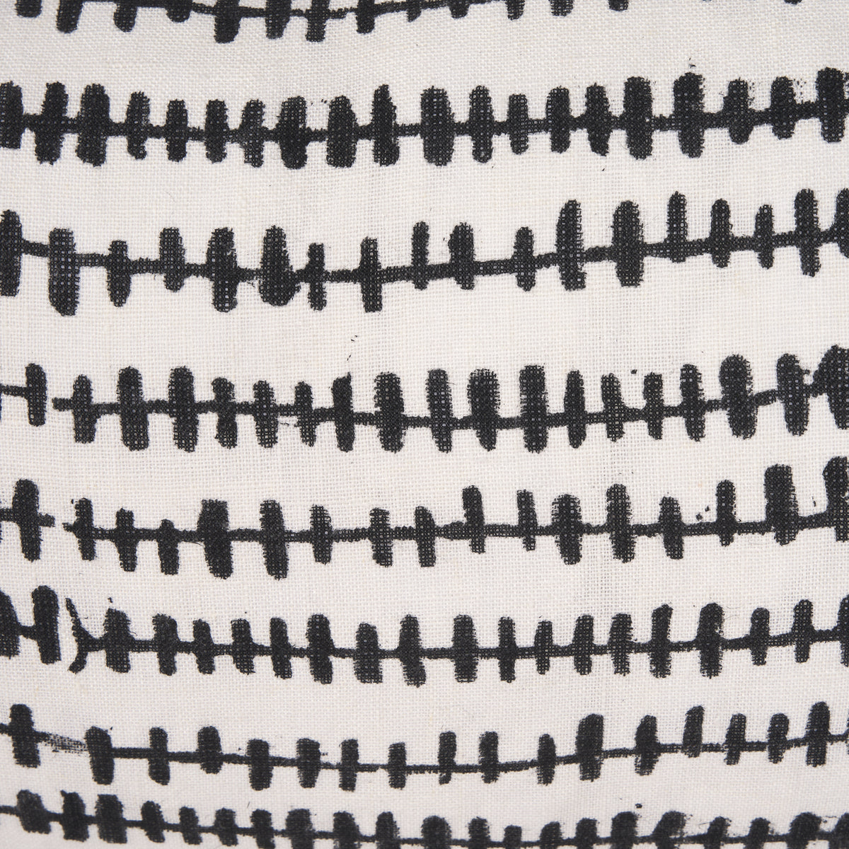 Jenna Cream and Black Linen Lumbar Pillow Cover (min order qty 2)-Decorative Pillows-DECOROLALA