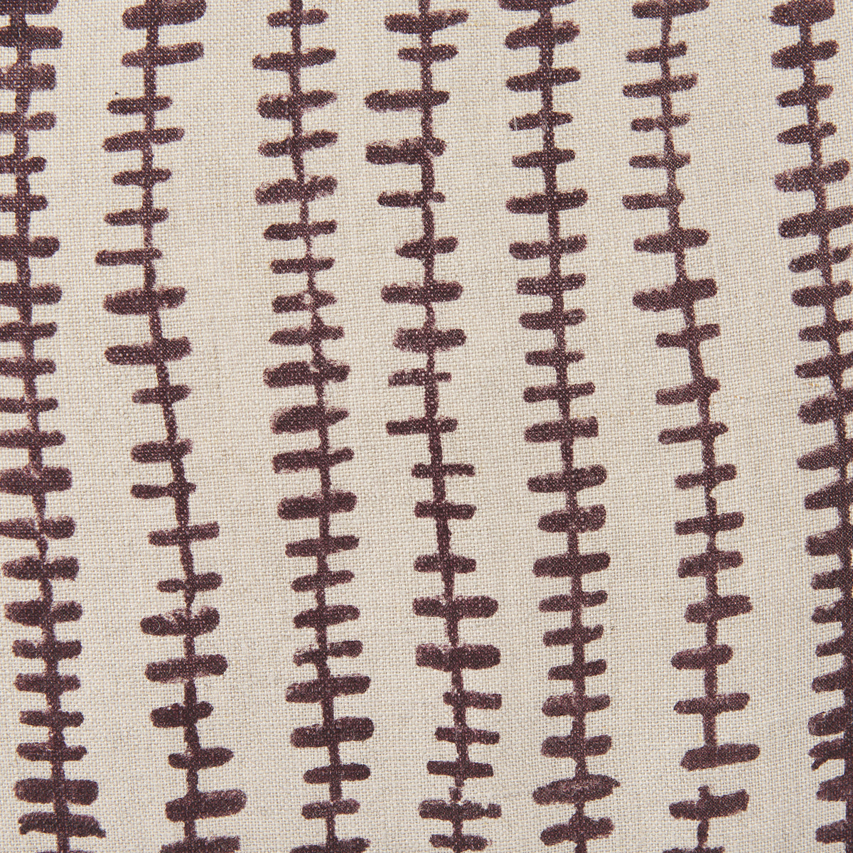 Jenna Linen Pillow Cover - Beige Merlot Print (min order qty 2)-Decorative Pillows-DECOROLALA