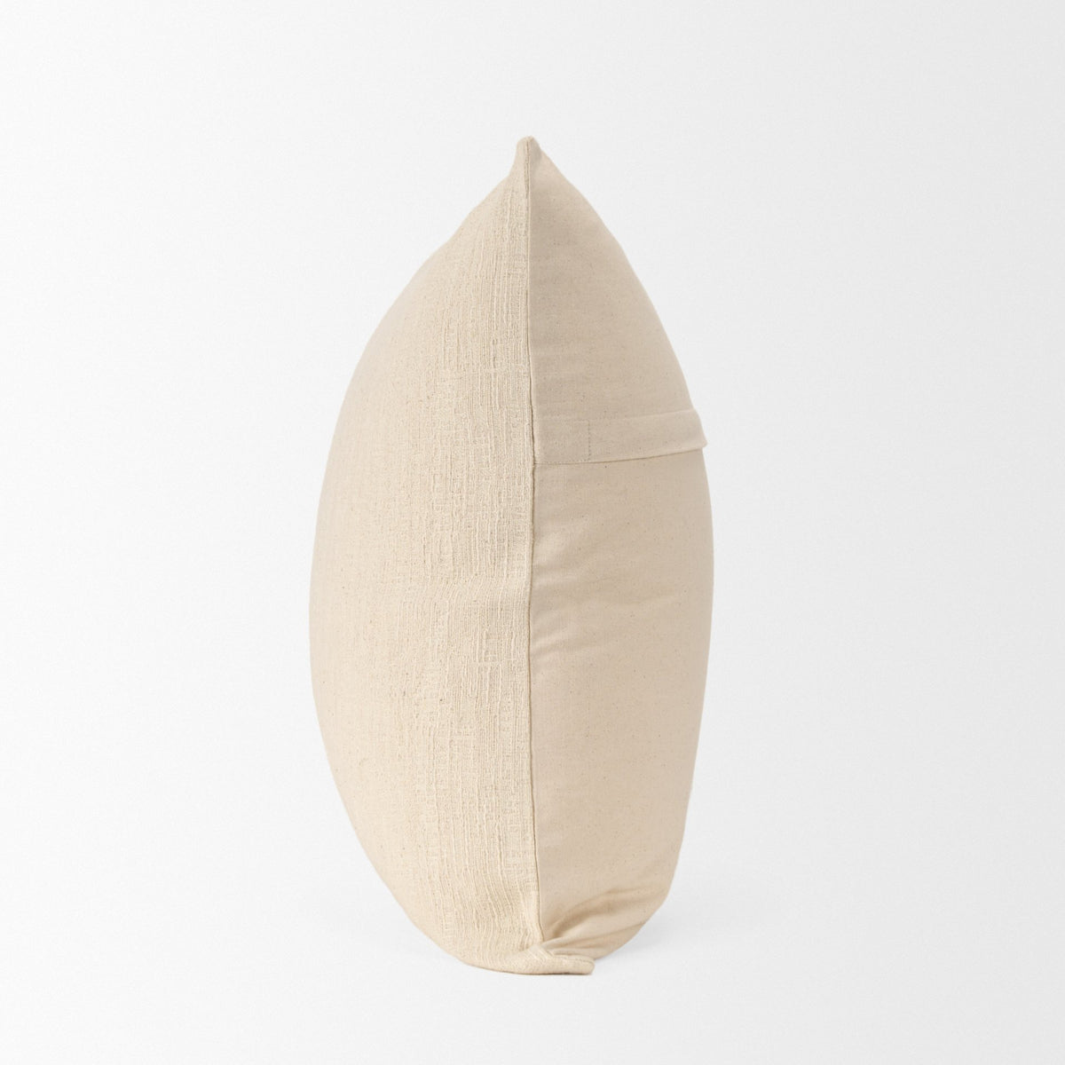 Jenner Cream Cotton Linen Square Pillow Cover (min order qty 2)-Decorative Pillows-DECOROLALA