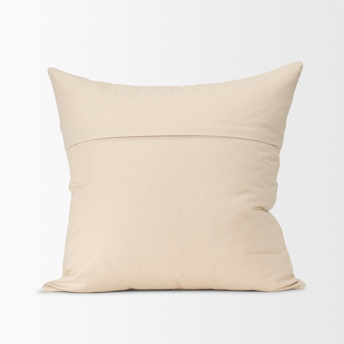 Jenner Cream Cotton Linen Square Pillow Cover (min order qty 2)-Decorative Pillows-DECOROLALA