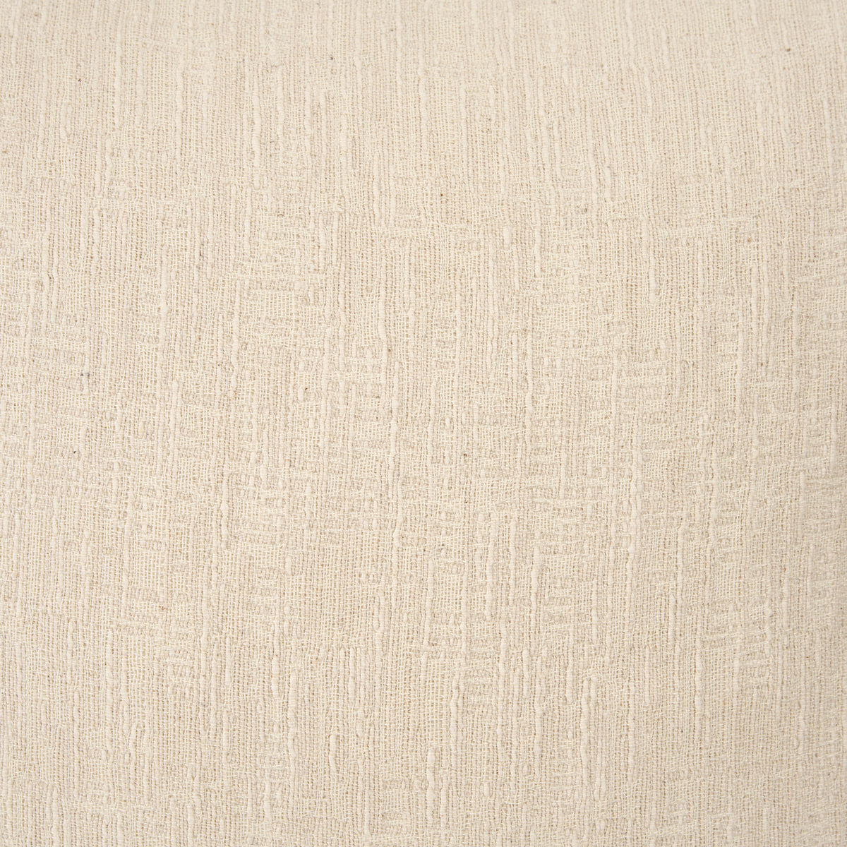 Jenner Cream Cotton Linen Square Pillow Cover (min order qty 2)-Decorative Pillows-DECOROLALA