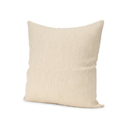 Jenner Cream Cotton Linen Square Pillow (min order qty 2)-Decorative Pillows-DECOROLALA