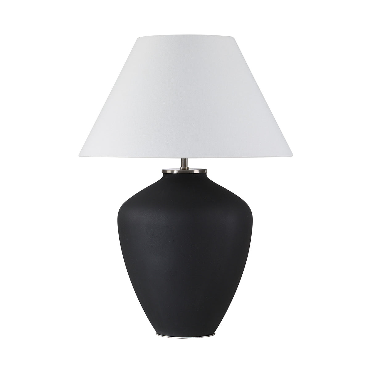 Jennie 27.5" Table Lamp, Matte Black-Table Lamp-DECOROLALA