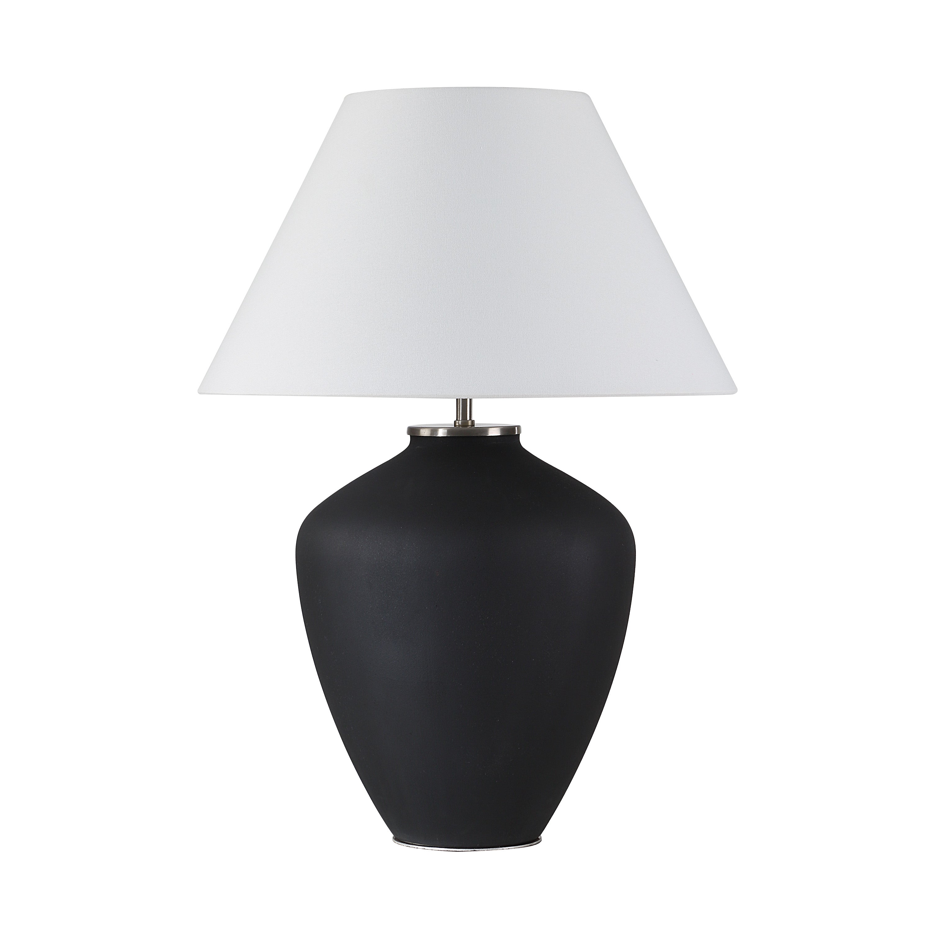 Jennie 27.5" Table Lamp, Matte Black-Table Lamp-DECOROLALA