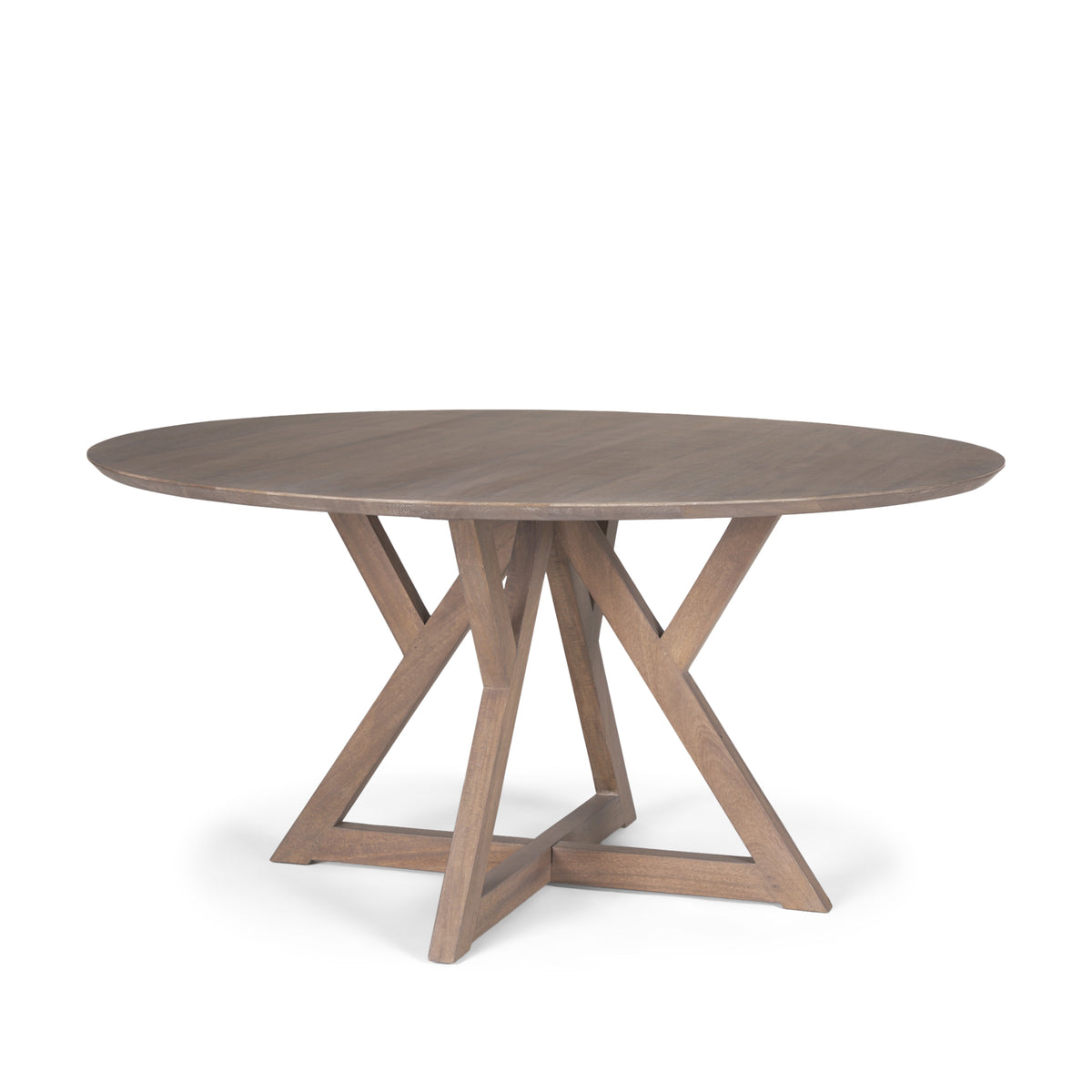 Jennings 60"L x 60"W Dining Table | Modern | Light Brown Wood | Seats 6-Dining Tables-DECOROLALA