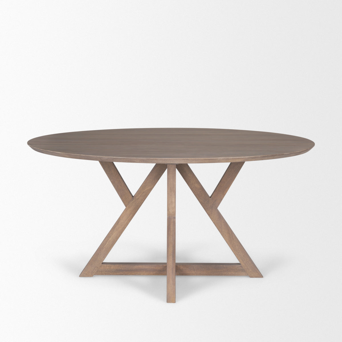 Jennings 60"L x 60"W Dining Table | Modern | Light Brown Wood | Seats 6-Dining Tables-DECOROLALA