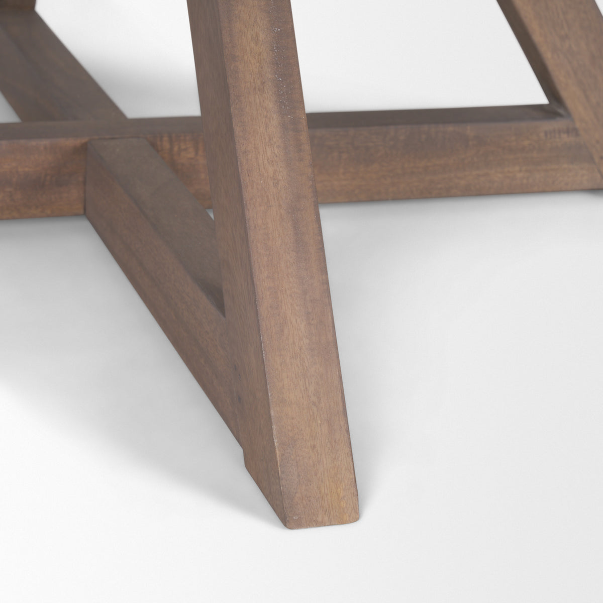 Jennings 60"L x 60"W Dining Table | Modern | Light Brown Wood | Seats 6-Dining Tables-DECOROLALA