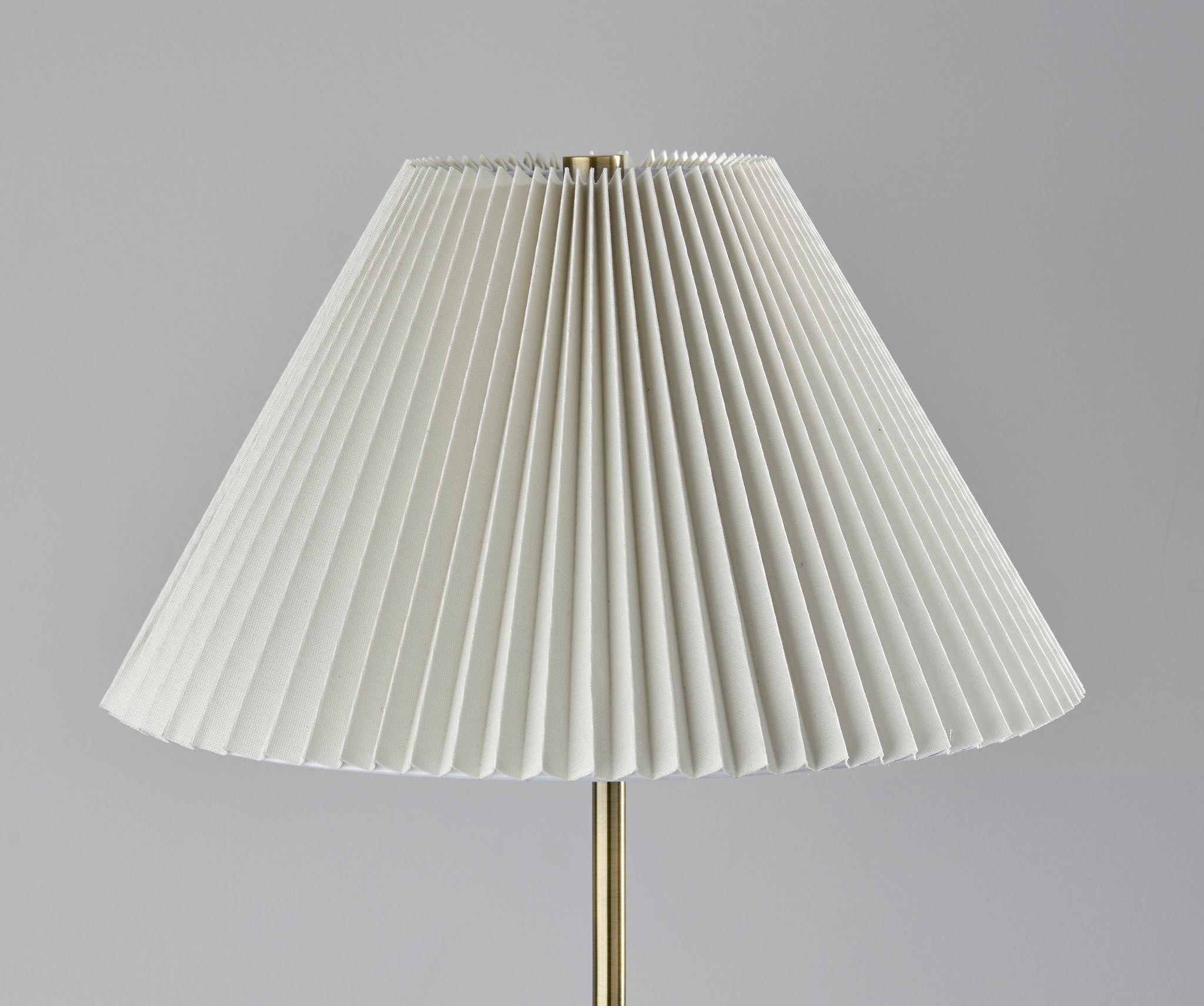 Jeremy Floor Lamp - Antique Brass 60.75" White-Lighting-DECOROLALA