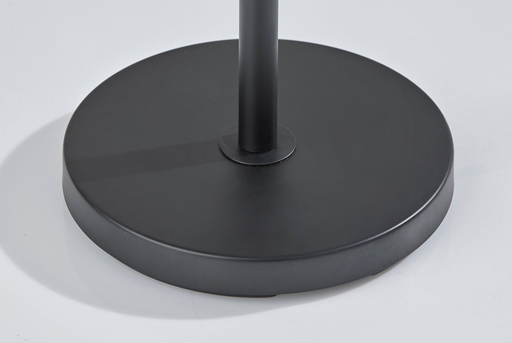 Jeremy Floor Lamp - Black 60.75" White Shade-Lighting-DECOROLALA