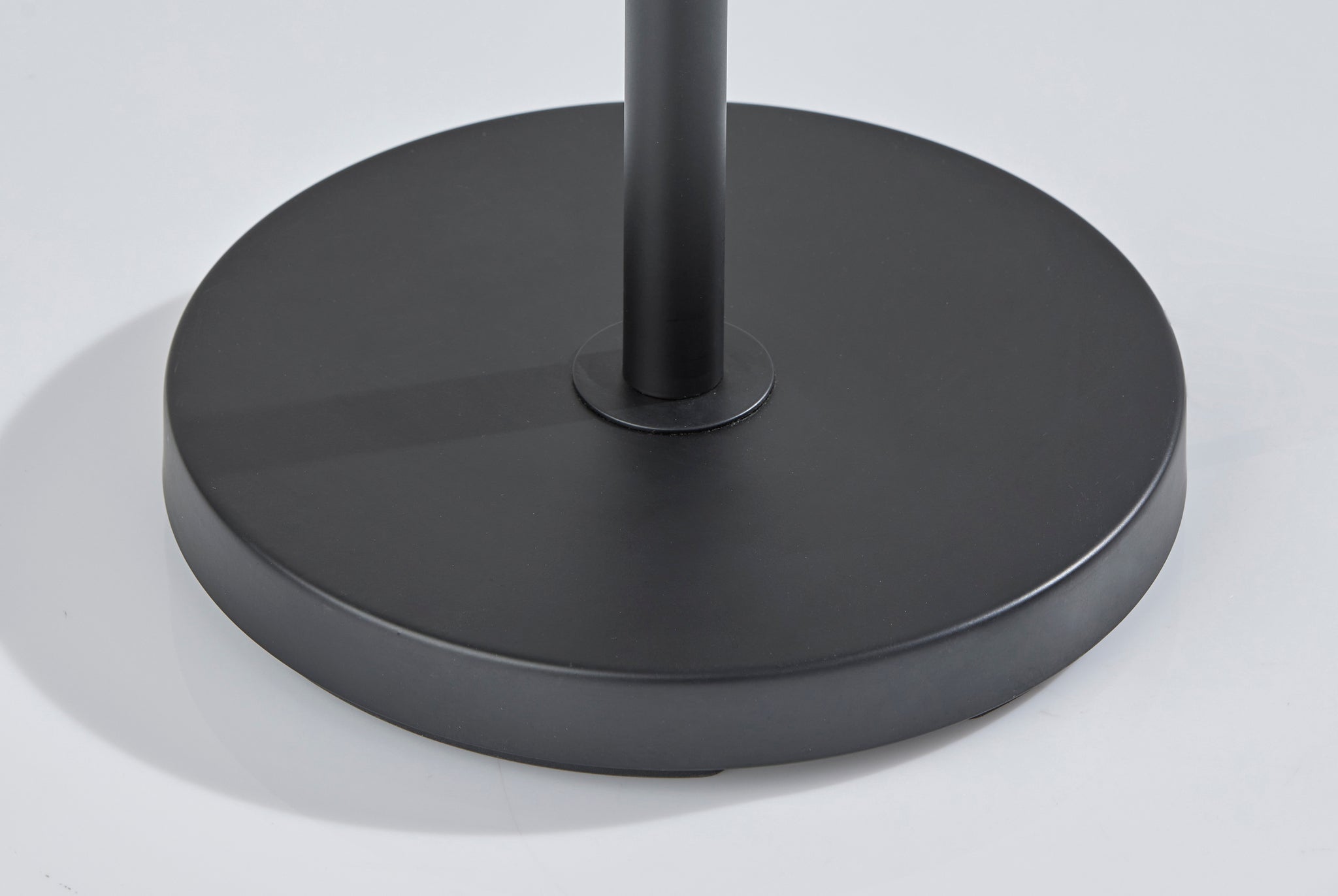 Jeremy Floor Lamp - Black 60.75" White Shade-Lighting-DECOROLALA