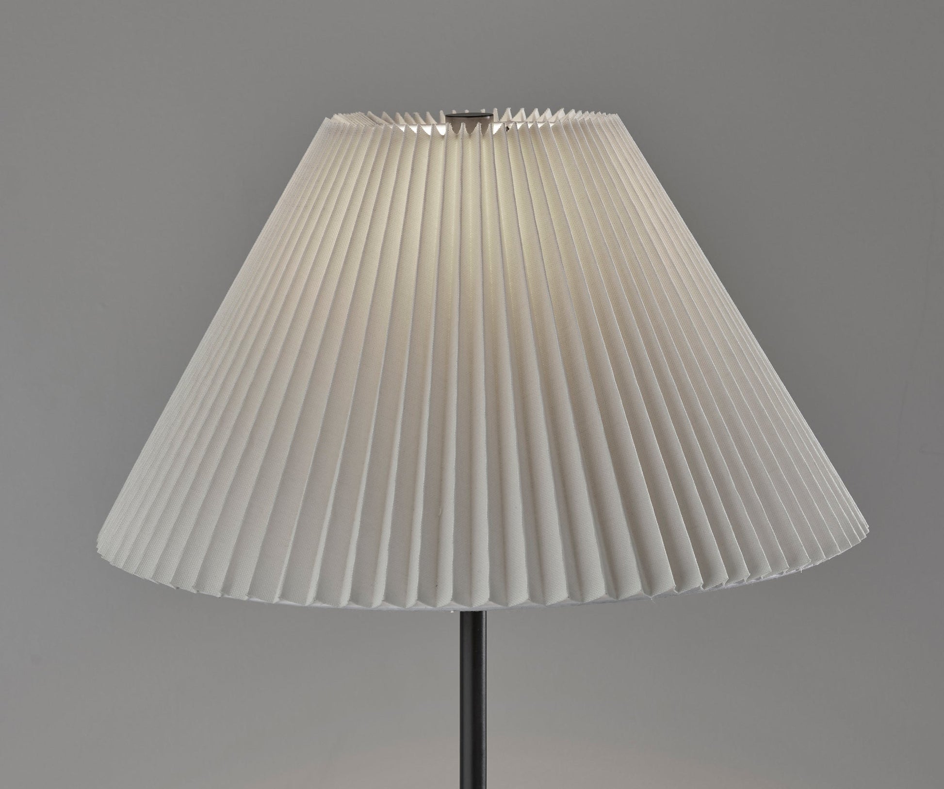 Jeremy Floor Lamp - Black 60.75" White Shade-Lighting-DECOROLALA
