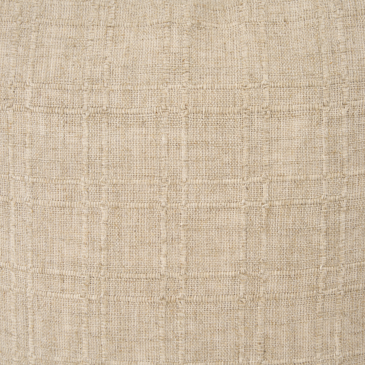 Jeren Beige Cotton Linen Square Pillow Cover (min order qty 2)-Decorative Pillows-DECOROLALA