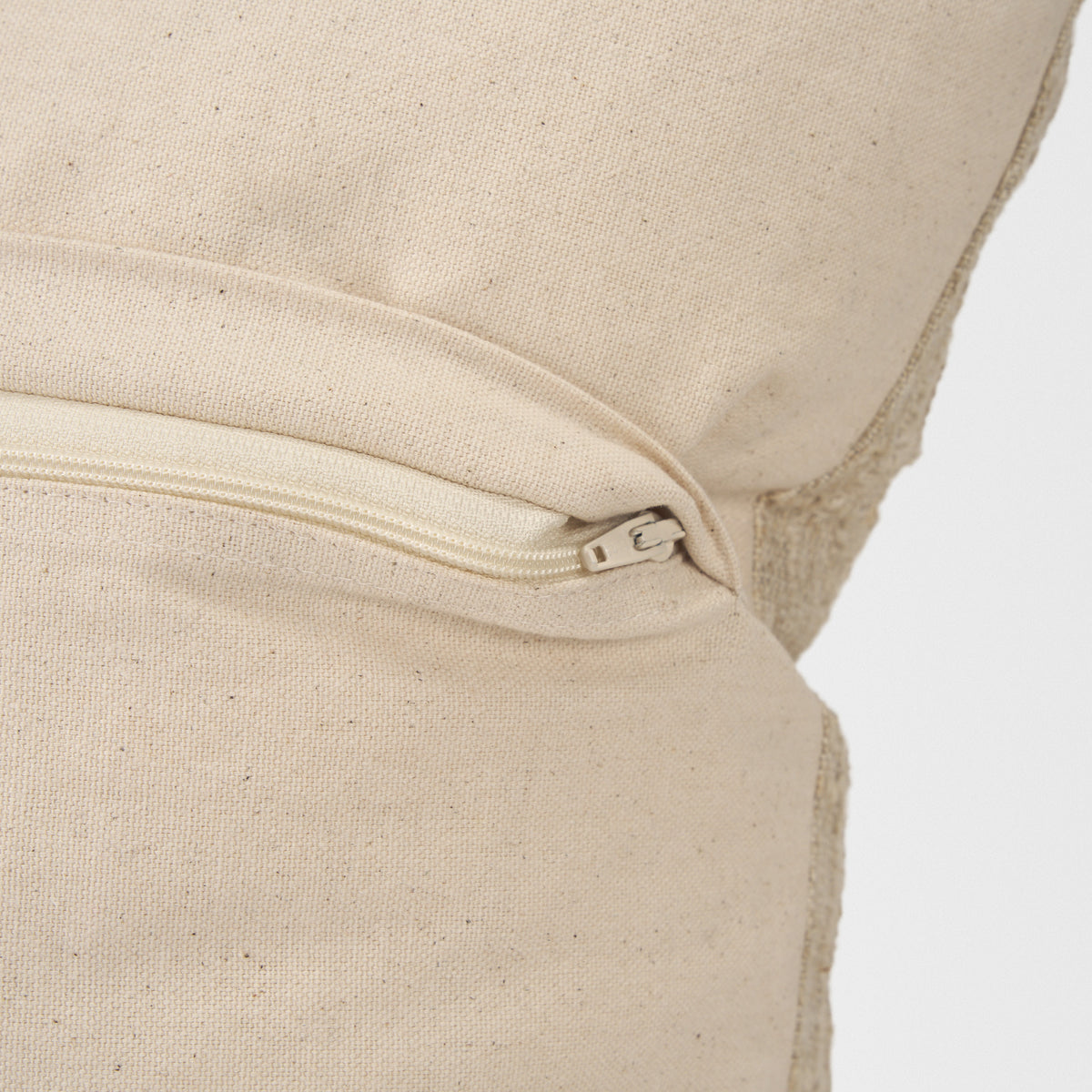 Jeren Beige Cotton Linen Square Pillow Cover (min order qty 2)-Decorative Pillows-DECOROLALA