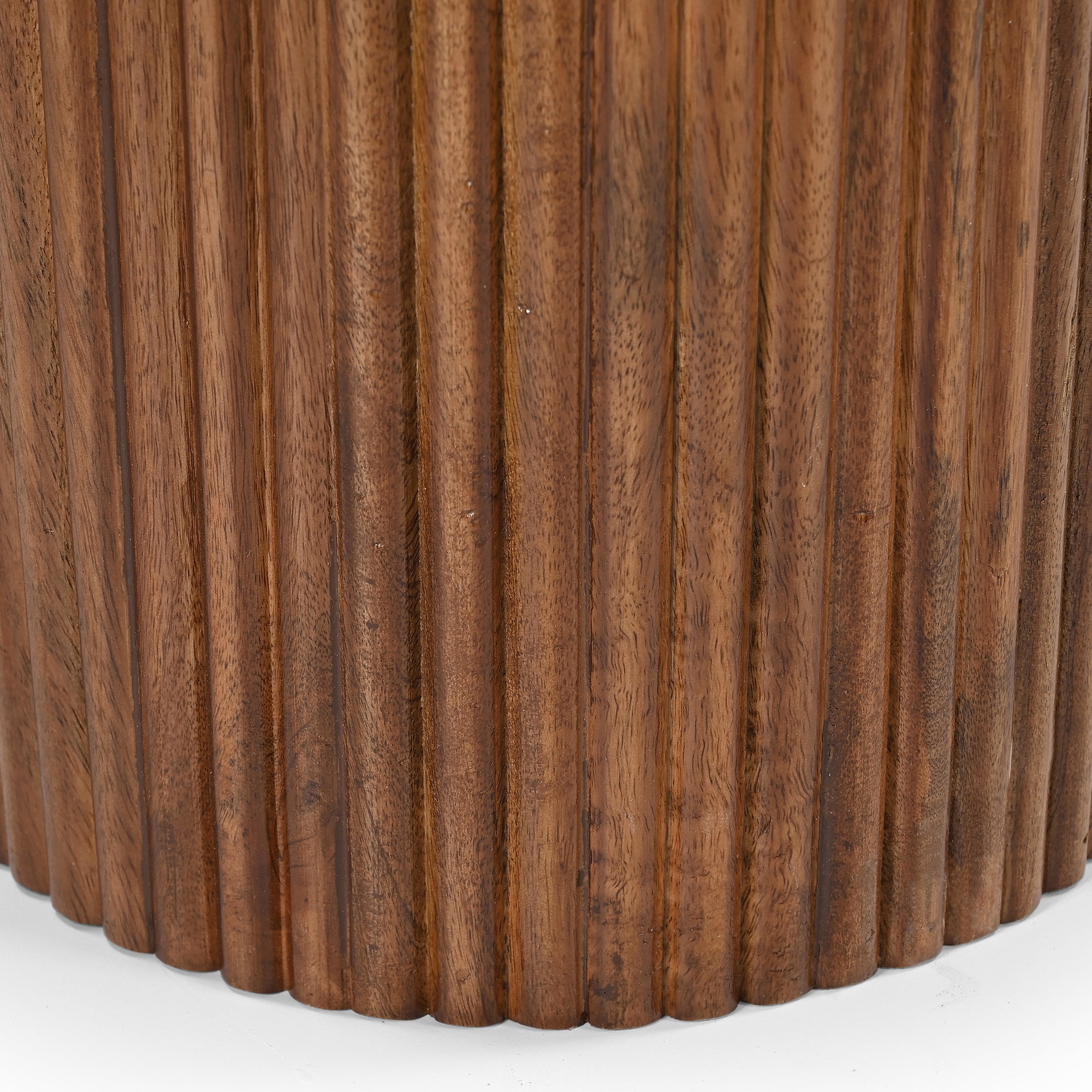 Jilsa Console Table - Walnut Solid Wood with Marble Top-Console Table-DECOROLALA