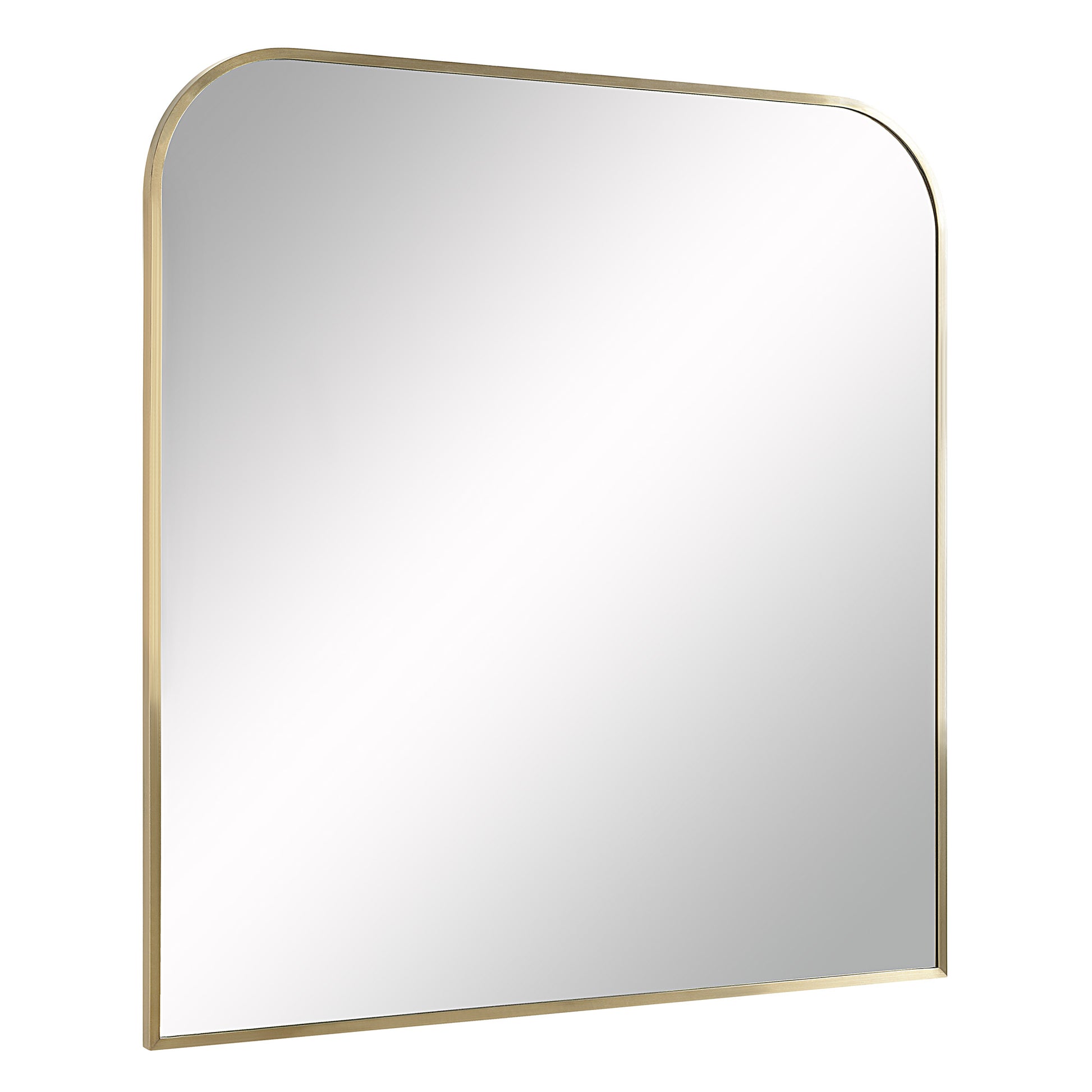 Joan 40" Tall Arch Wall Mirror, Yellow-Mirror-DECOROLALA