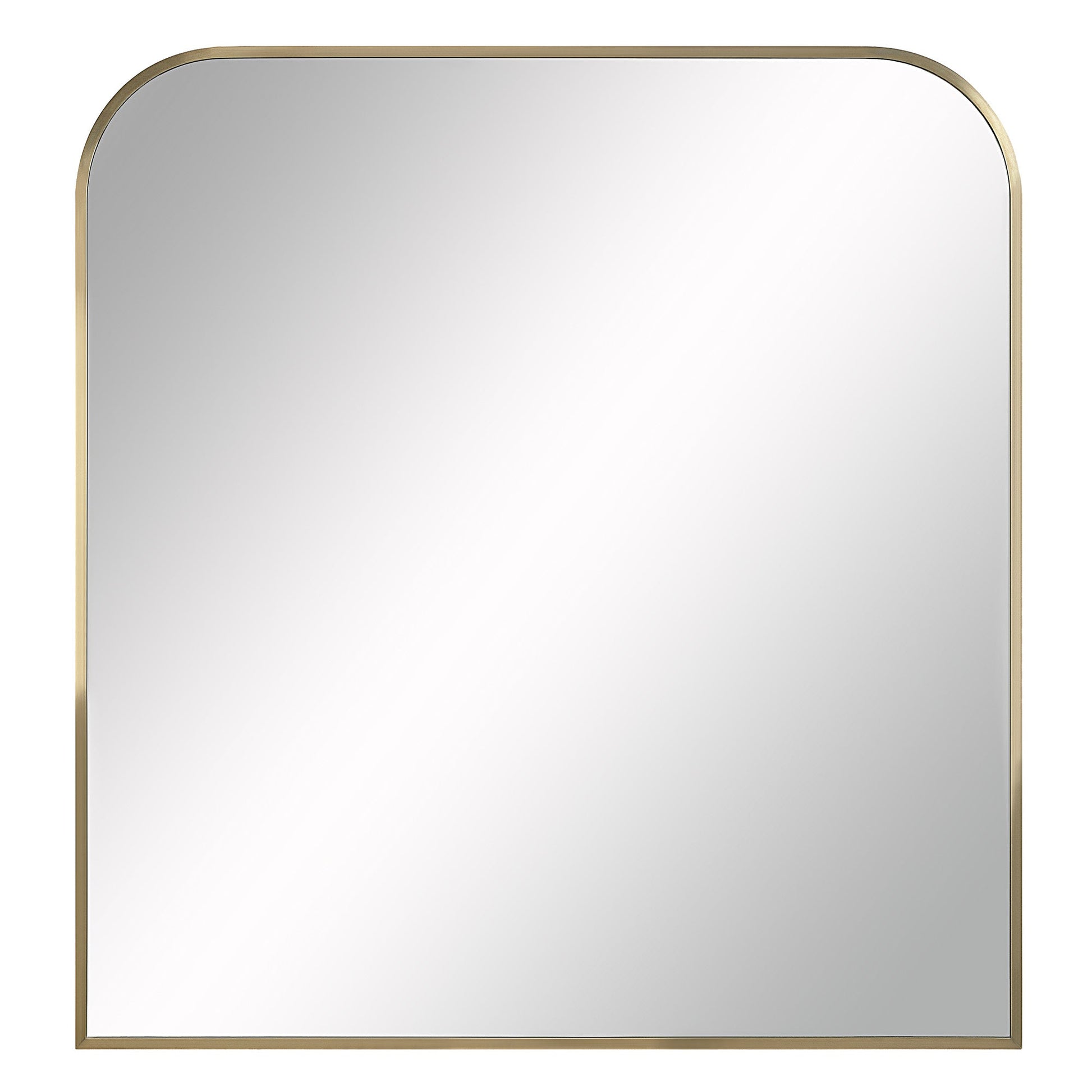 Joan 40" Tall Arch Wall Mirror, Yellow-Mirror-DECOROLALA