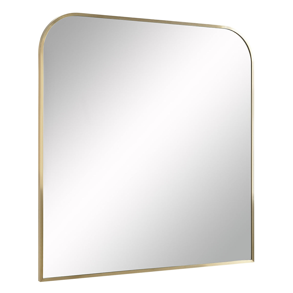 Joan 40" Tall Arch Wall Mirror, Yellow-Mirrors-DECOROLALA