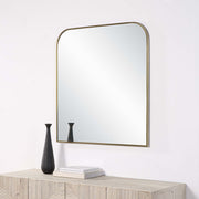 Joan 40" Tall Arch Wall Mirror, Yellow-Mirrors-DECOROLALA