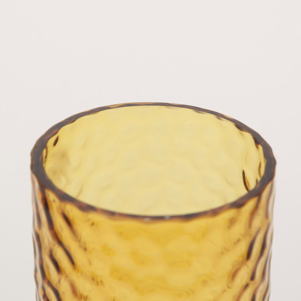 Jolene 11.8" Amber Waterglass Glass Vase-Vase-DECOROLALA