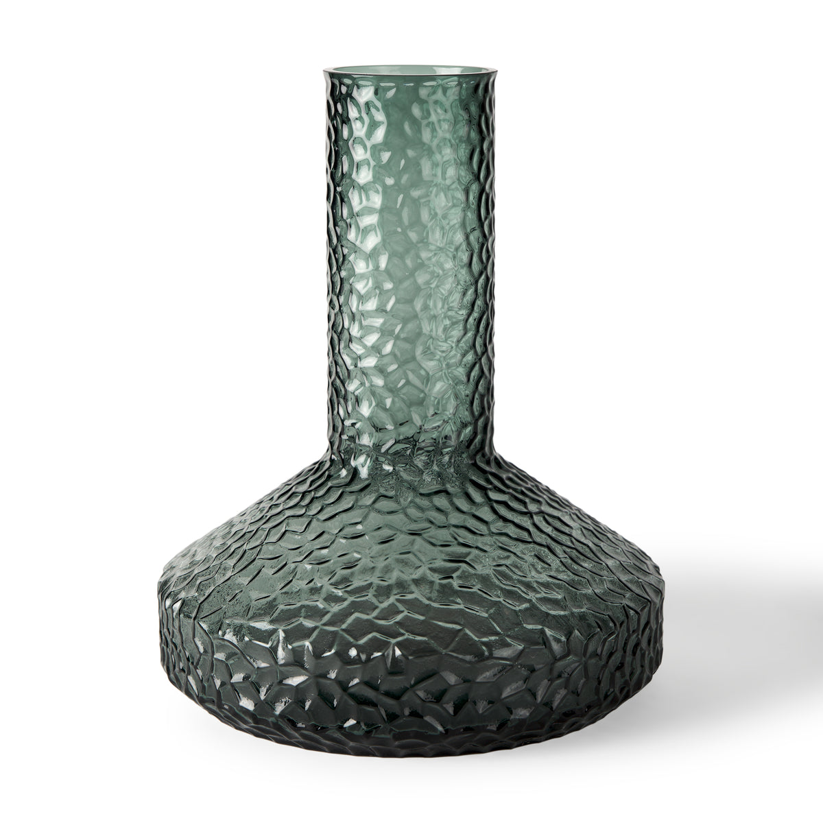 Jolene 11.8" Green Waterglass Glass Vase-Vase-DECOROLALA