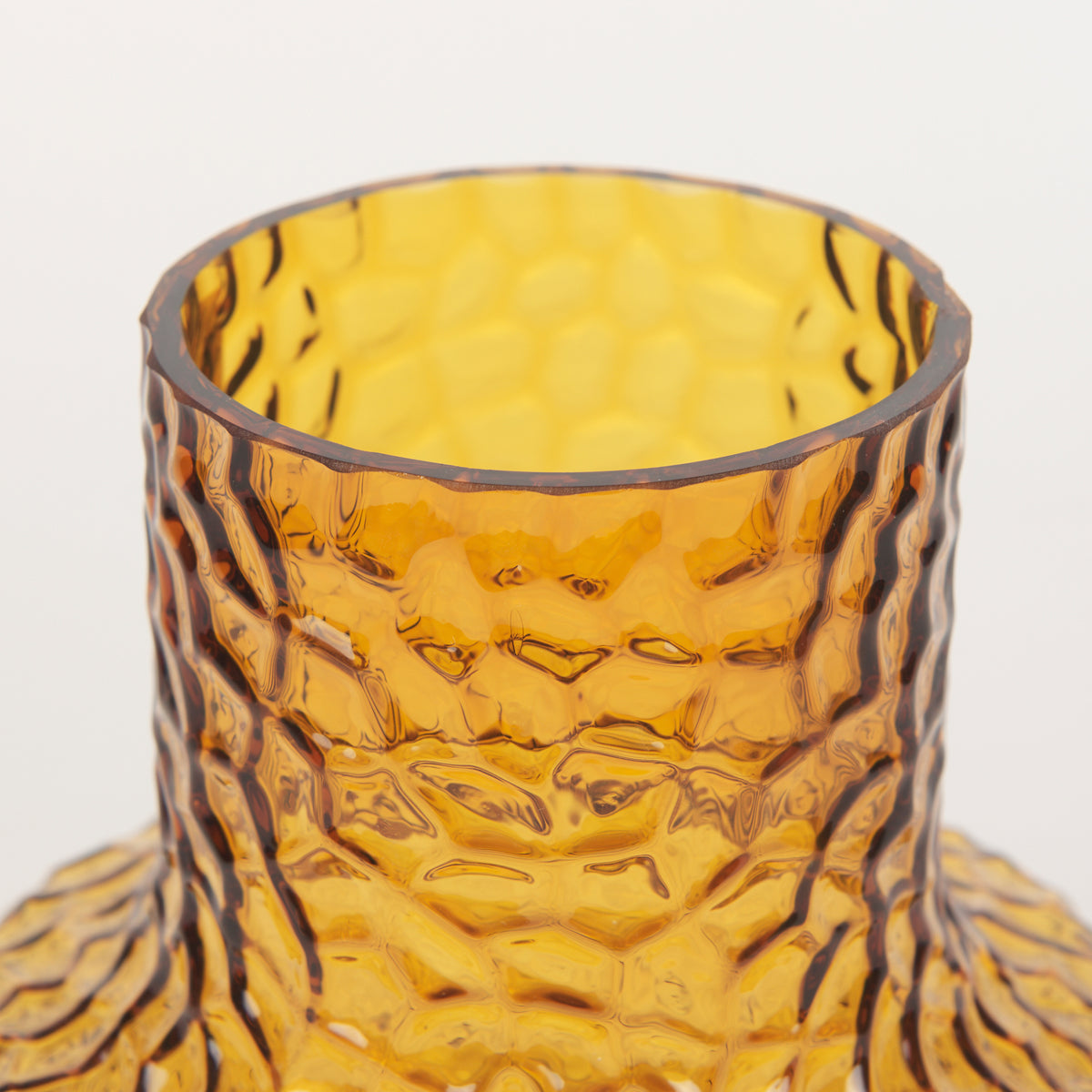 Jolene 7" Amber Waterglass Glass Vase-Vase-DECOROLALA