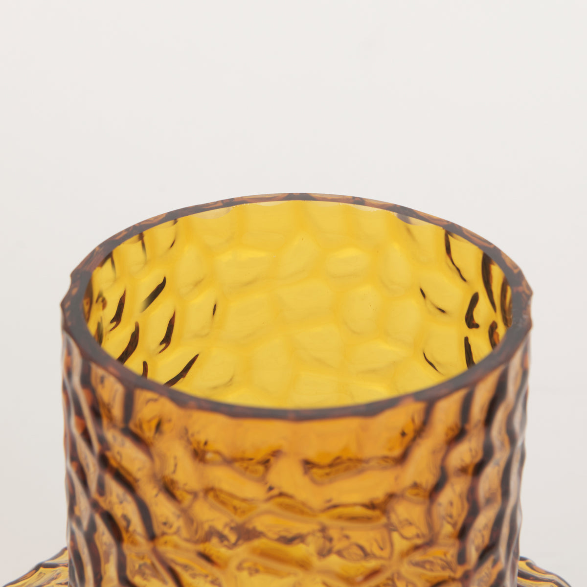 Jolene 7" Amber Waterglass Glass Vase-Vase-DECOROLALA