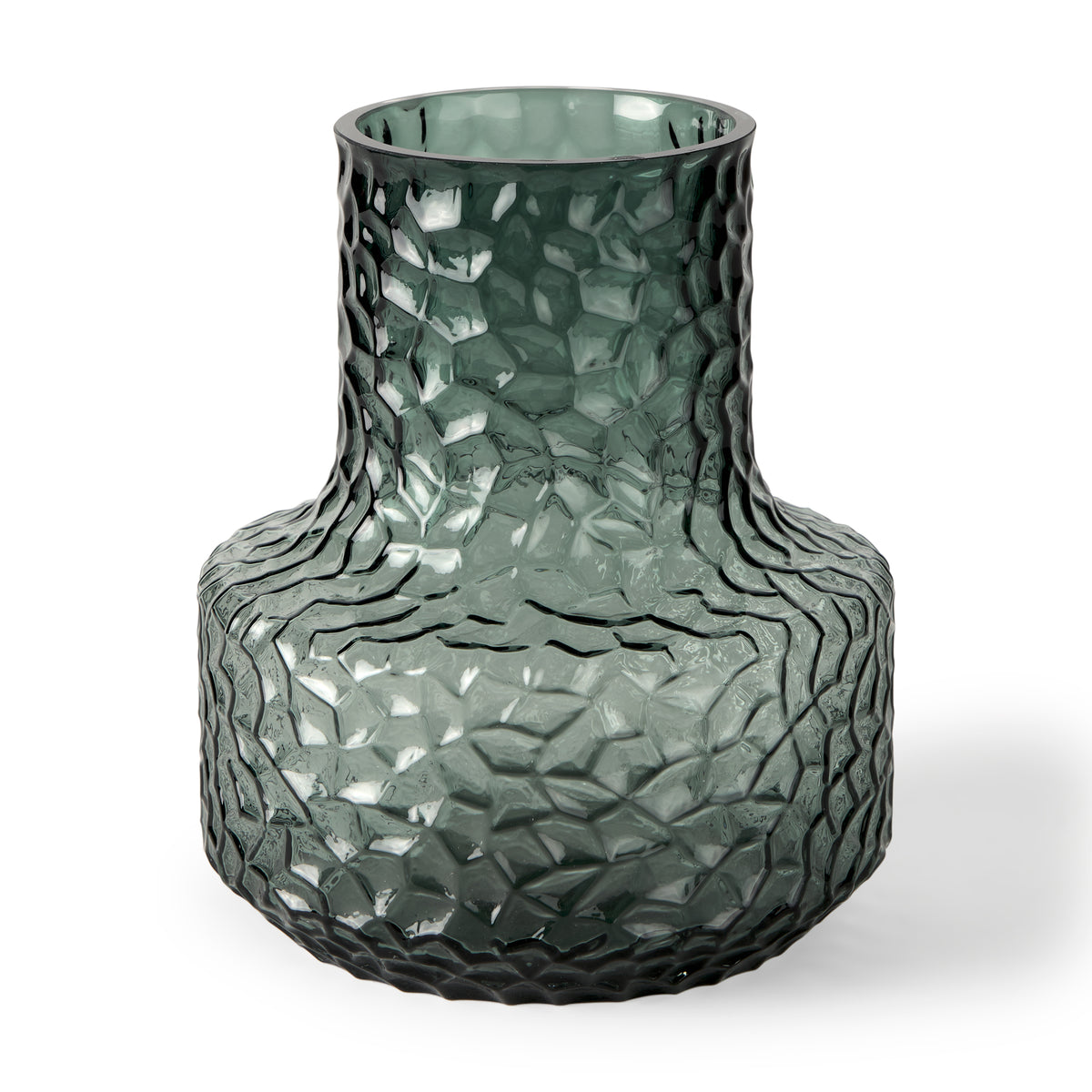 Jolene 7" Green Waterglass Glass Vase-Vase-DECOROLALA