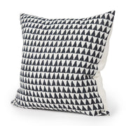 Jolie Cream & Black Linen Square Pillow (Min Order Qty 2)-Decorative Pillows-DECOROLALA