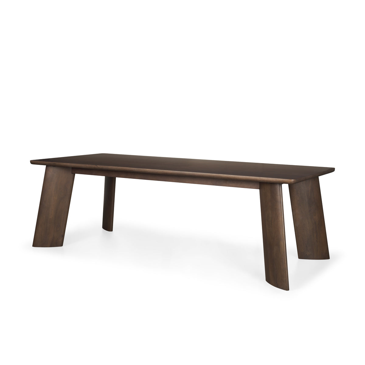 Jonan 94"L x 42"W Rectangular Dining Table | Dark Brown Wood | Seats 8-Dining Tables-DECOROLALA