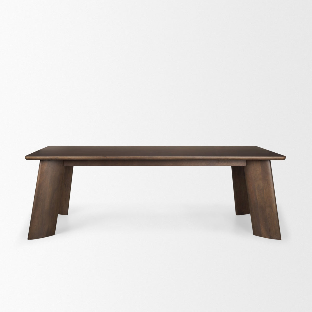Jonan 94"L x 42"W Rectangular Dining Table | Dark Brown Wood | Seats 8-Dining Tables-DECOROLALA