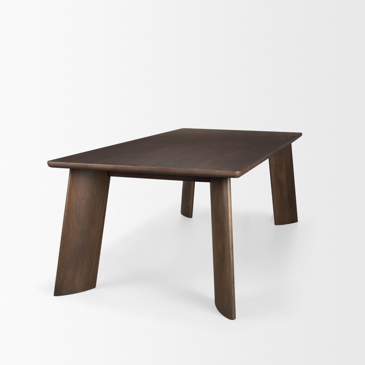 Jonan 94"L x 42"W Rectangular Dining Table | Dark Brown Wood | Seats 8-Dining Tables-DECOROLALA