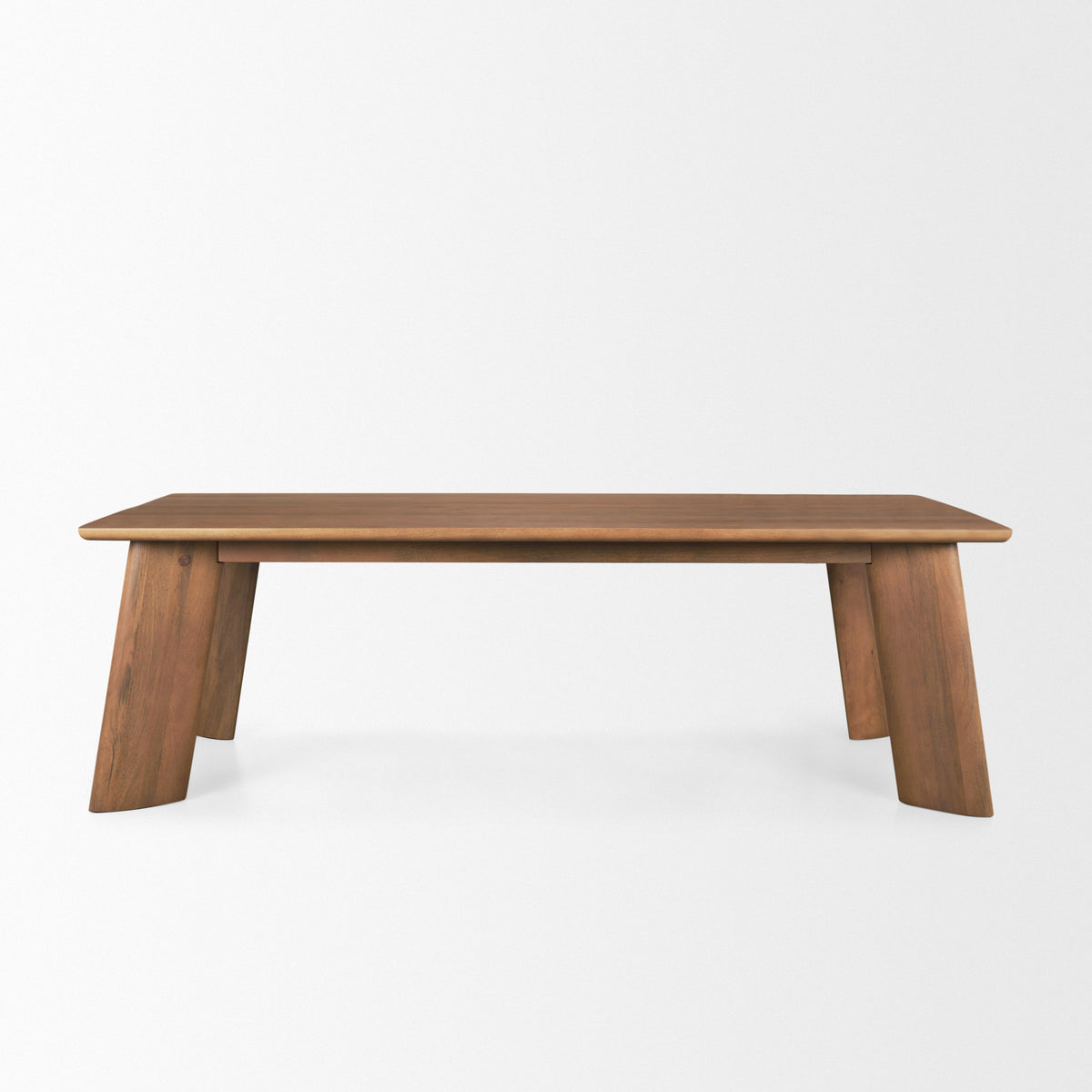 Jonan 94"L x 42"W Rectangular Dining Table | Med Brown Wood | Seats 8-Dining Tables-DECOROLALA