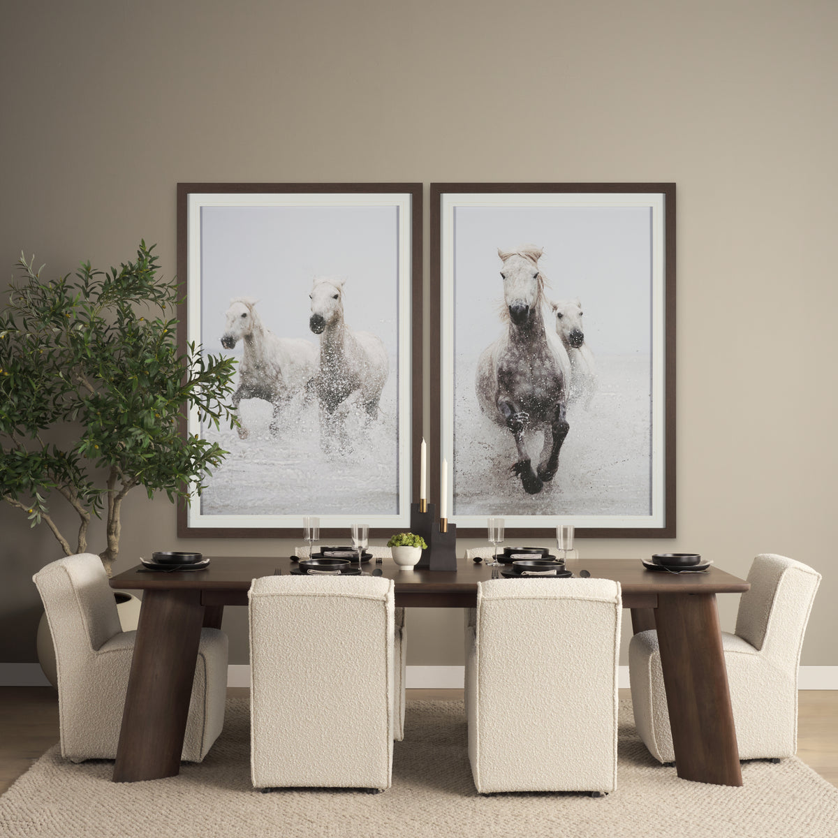 Jonan Rectangular Dining Table - Dark Brown Wood-Dining Tables-DECOROLALA