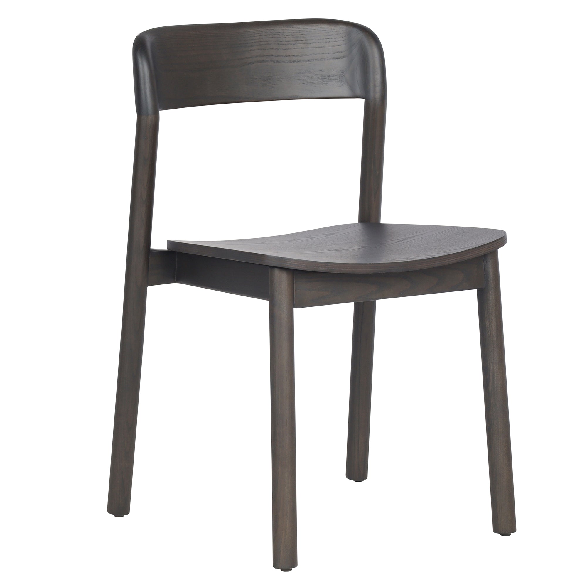 Jonas Dining Chair - Mocha Ash Wood Mid-Century Modern-DECOROLALA