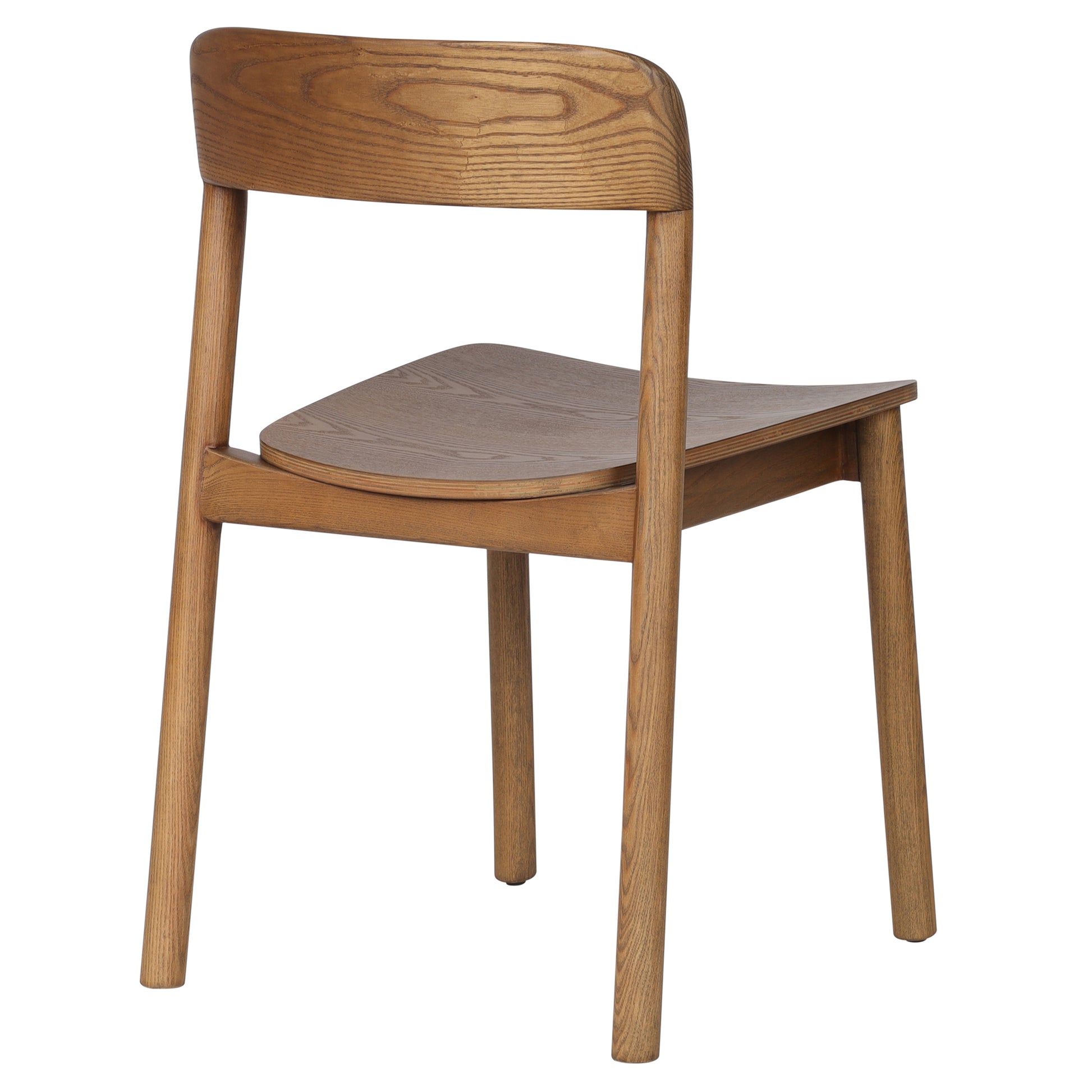 Jonas Dining Chair - Walnut Mid-Century Modern Stackable-DECOROLALA