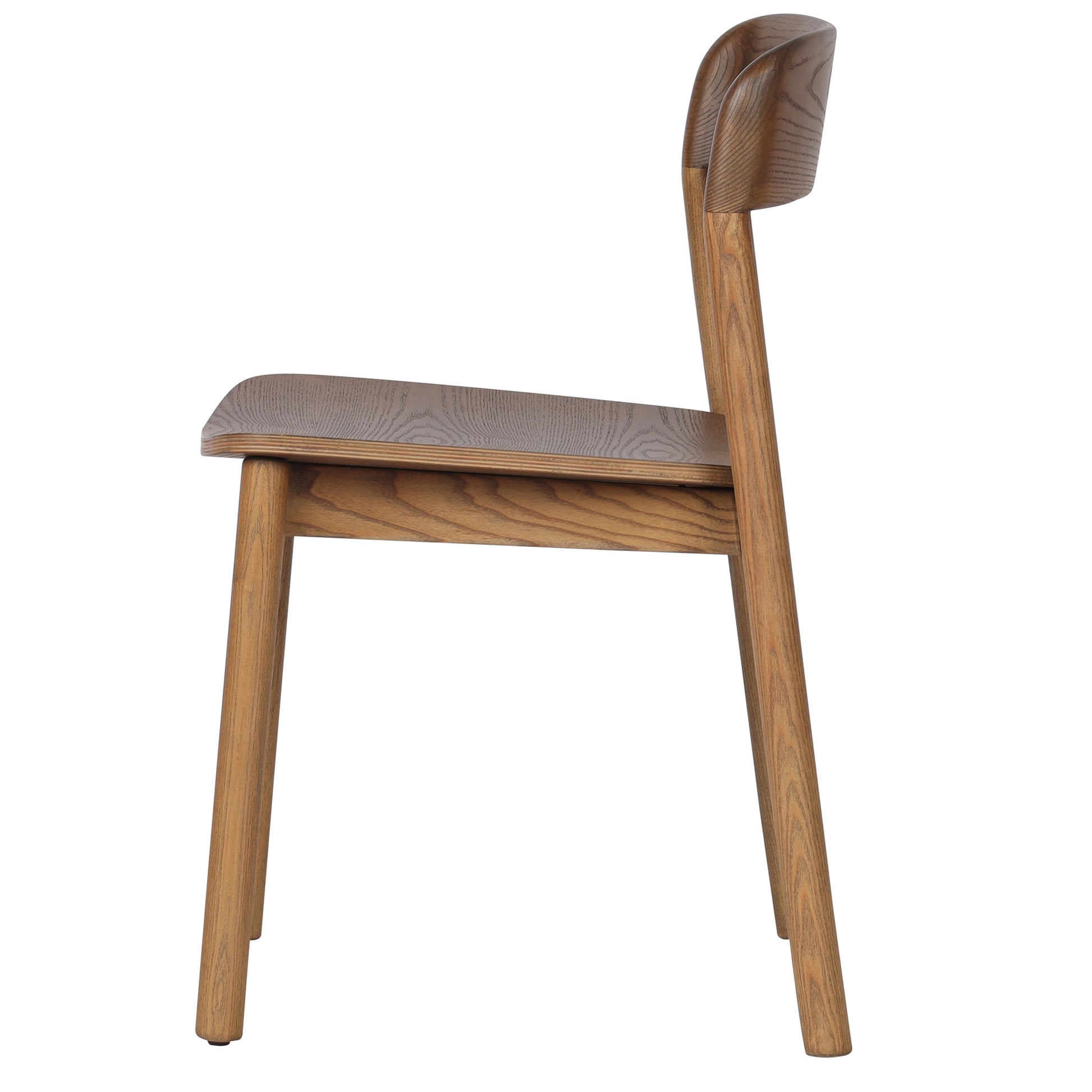 Jonas Dining Chair - Walnut Mid-Century Modern Stackable-DECOROLALA
