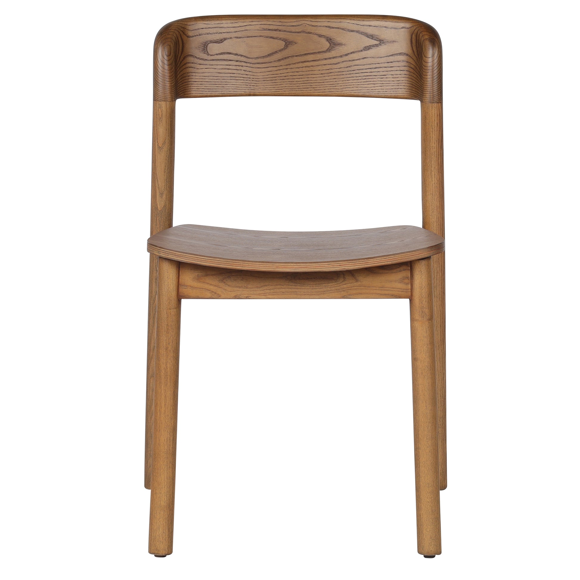 Jonas Dining Chair - Walnut Mid-Century Modern Stackable-DECOROLALA