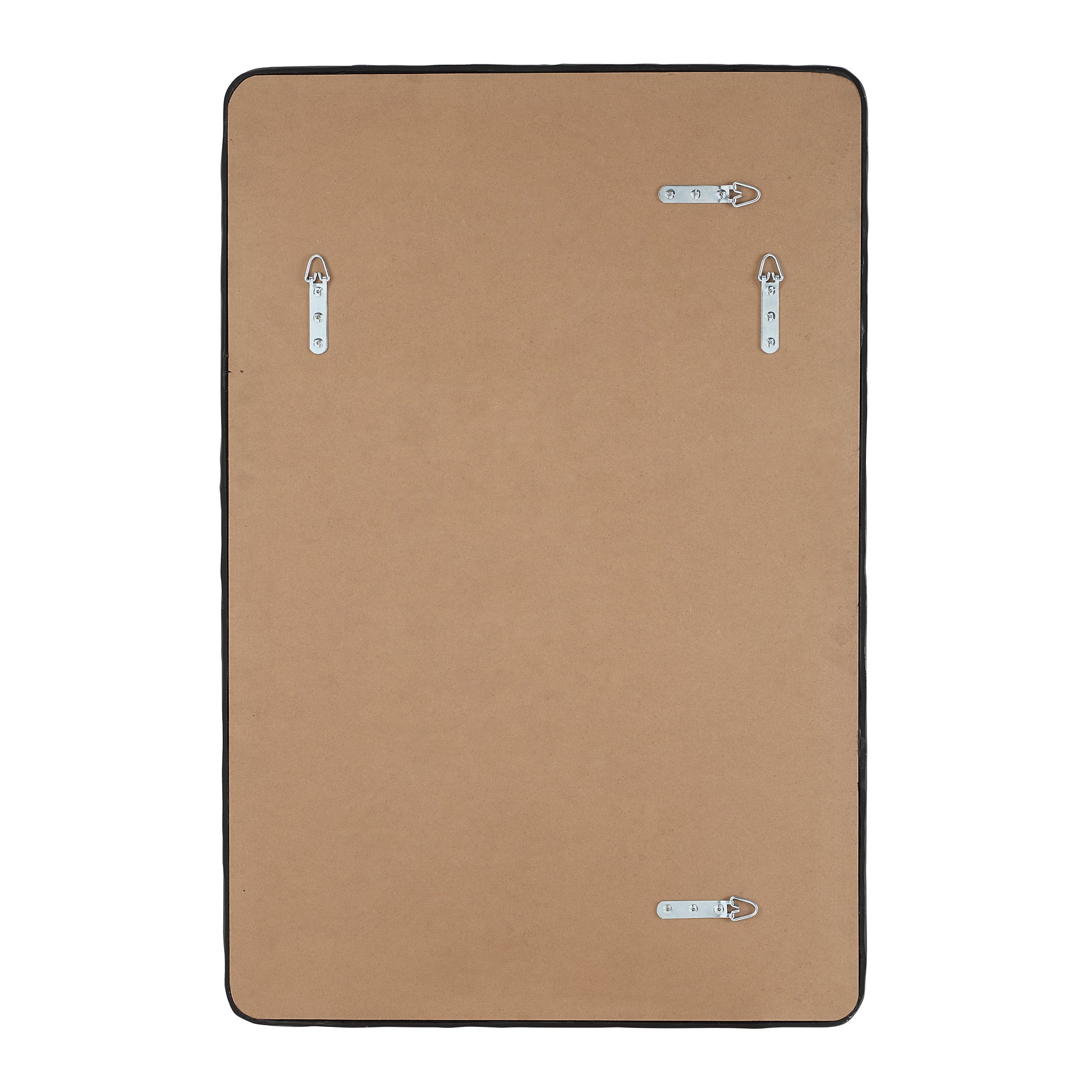 Jorah 36" Tall Rectangle Wall Mirror, Black-Mirror-DECOROLALA