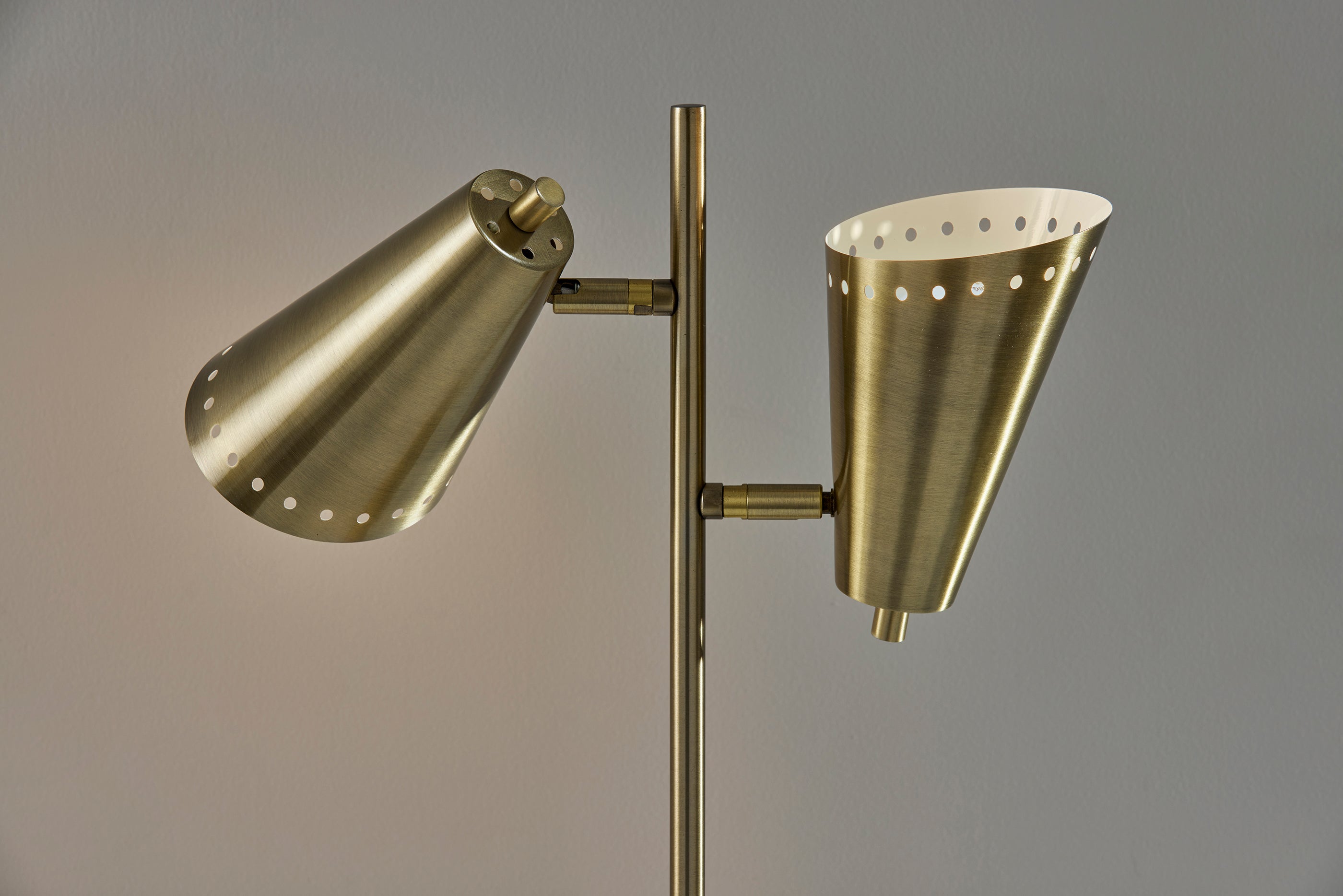 Josephine 24" Desk Lamp - Brass Dual Shades-Lighting-DECOROLALA