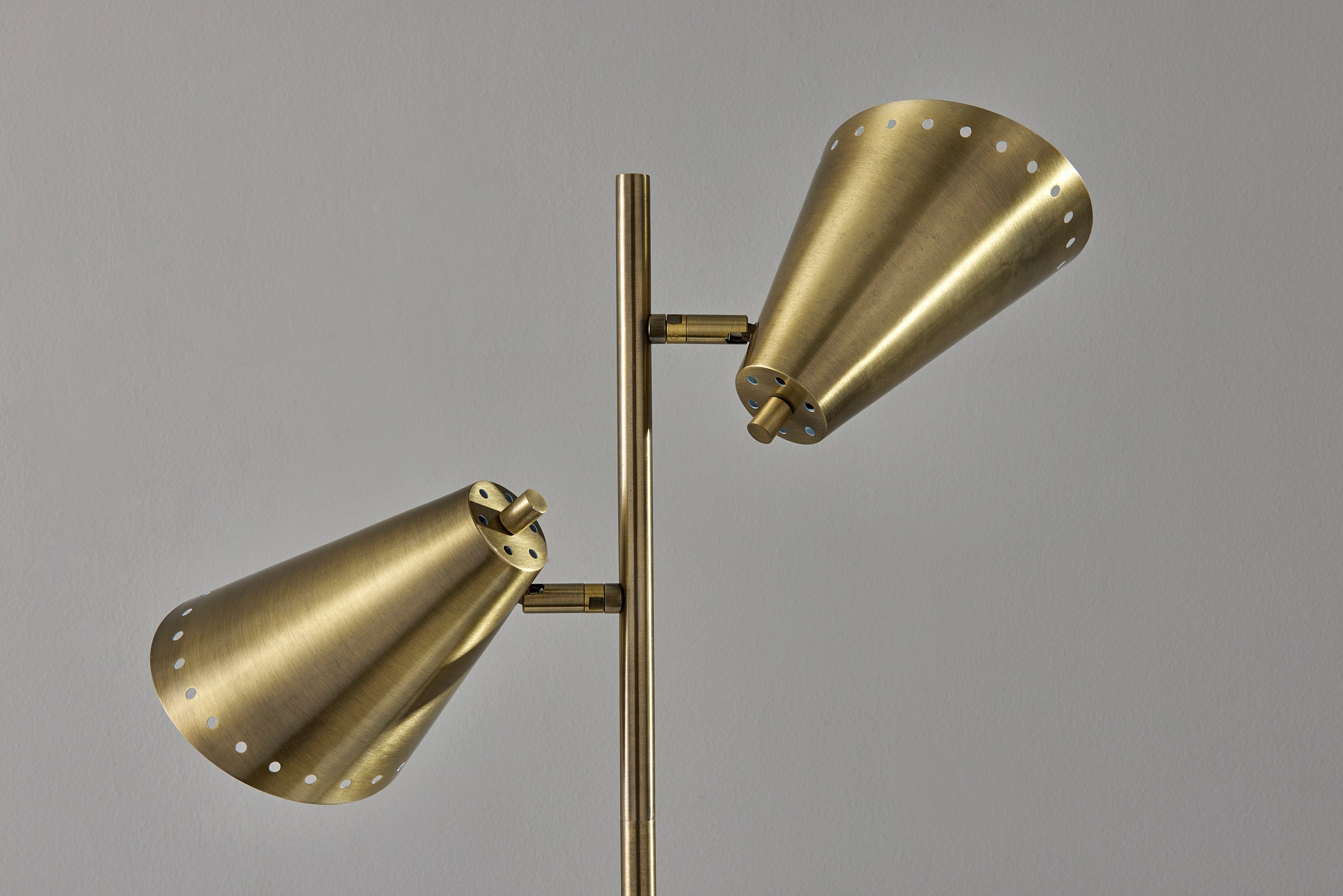 Josephine Floor Lamp - Antique Brass 60.5"-Lighting-DECOROLALA