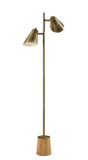 Josephine Floor Lamp - Antique Brass 60.5"-Lighting-DECOROLALA