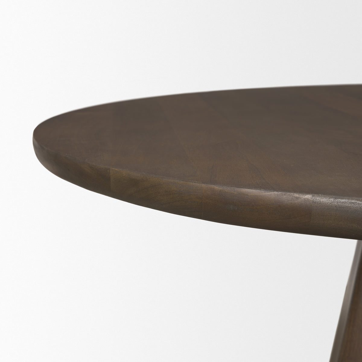 Jovani 48" Round Pedestal Dining Table | Modern | Dark Brown Wood | Seats 4-Dining Tables-DECOROLALA