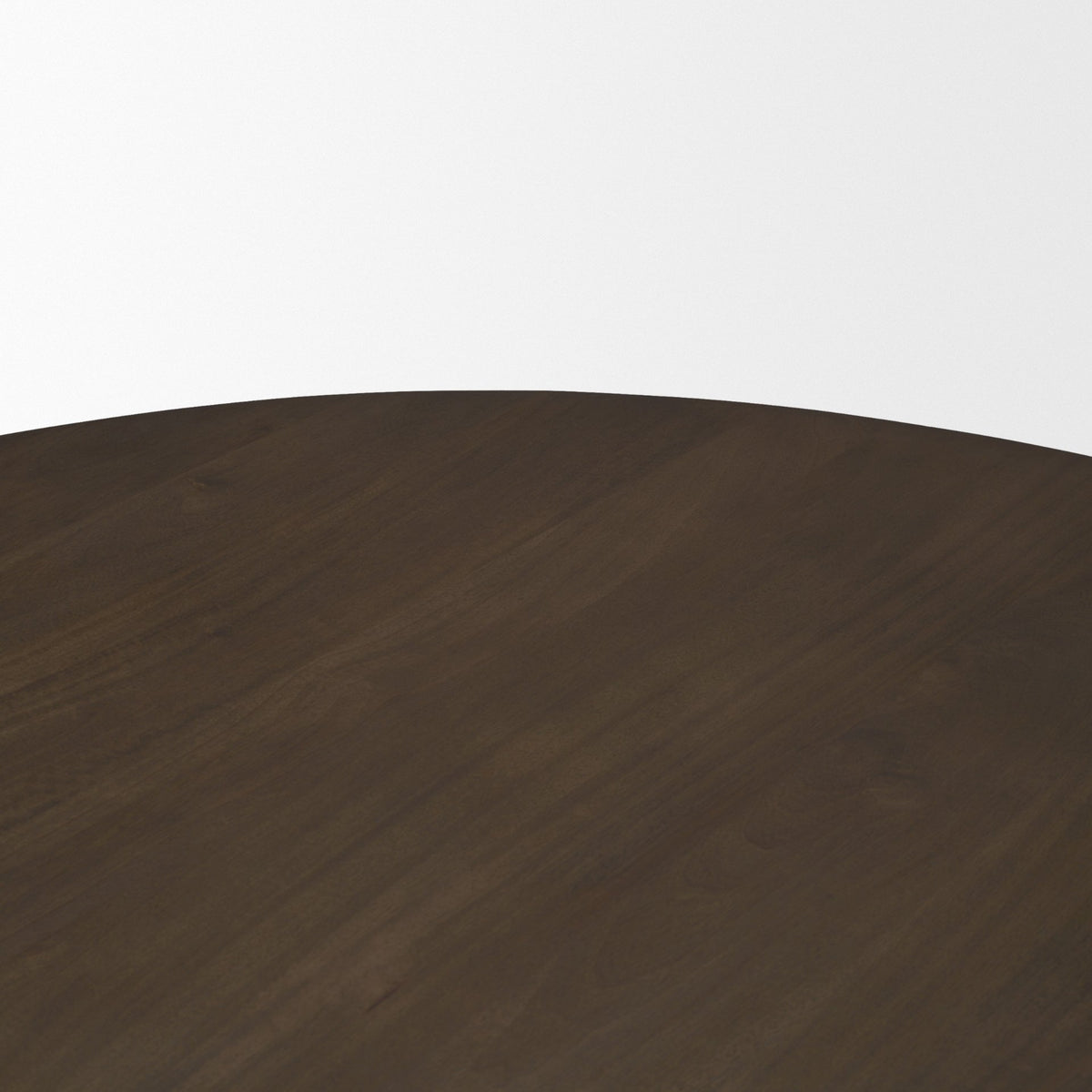 Jovani 60" Round Pedestal Dining Table | Modern | Dark Brown Wood | Seats 6-Dining Tables-DECOROLALA