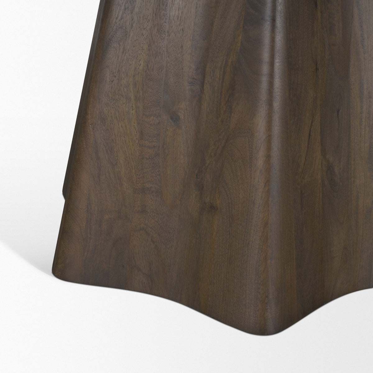 Jovani 60" Round Pedestal Dining Table | Modern | Dark Brown Wood | Seats 6-Dining Tables-DECOROLALA