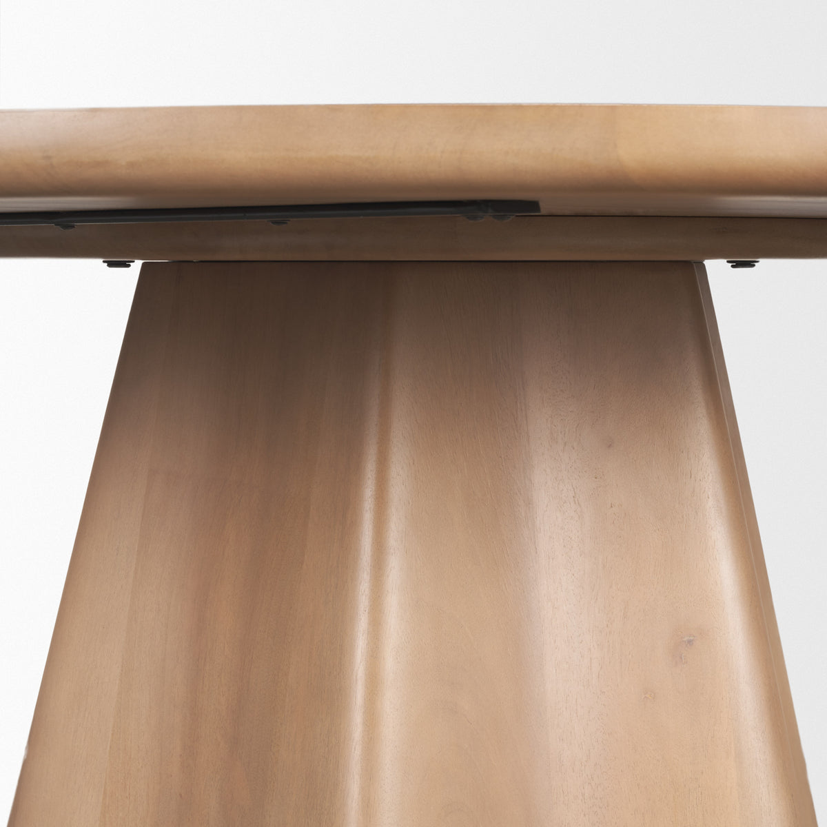 Jovani 60" Round Pedestal Dining Table | Modern | Light Brown Wood | Seats 6-Dining Tables-DECOROLALA