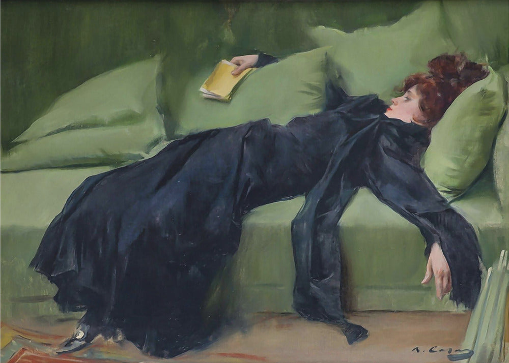 Jove Decadent by Ramon Casas Wall Art-canvas-DECOROLALA