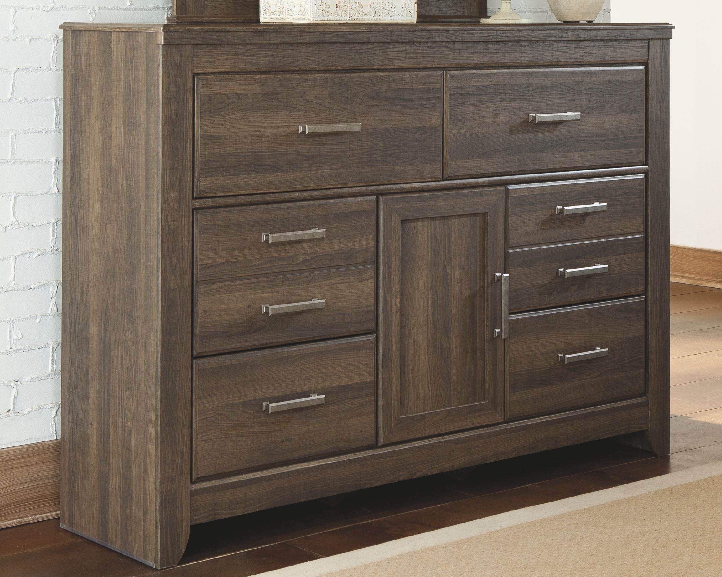 Juararo Six Drawer Dresser - Dark Brown-Dressers-DECOROLALA